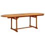 Set Mobili da Pranzo per Giardino 9 pz Legno Massello di Acacia