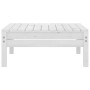 Set Divani da Giardino 5 pz Bianco in Legno Massello di Pino