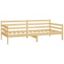 Divano Letto con Materasso 90x200 cm Legno Massello di Pino