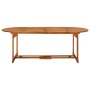 Set da Pranzo da Giardino 9 pz in Legno Massello di Acacia