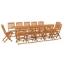 Set Mobili da Pranzo da Giardino 13 pz Legno Massello di Acacia