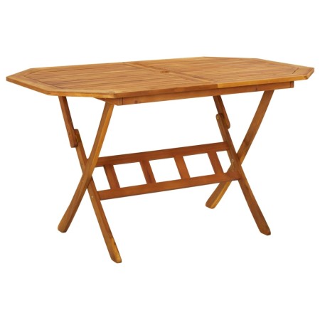 Set da Pranzo per Giardino 7 pz in Legno Massello di Acacia