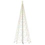 Albero di Natale con Palo in Metallo 1400 LED Multicolore 5 m