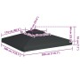Telo di Ricambio per Gazebo 310g/m² Grigio Scuro 3x3m
