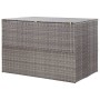 Baule da Giardino Grigio 150x100x100 cm in Polyrattan