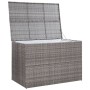 Baule da Giardino Grigio 150x100x100 cm in Polyrattan