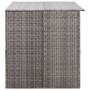 Baule da Giardino Grigio 150x100x100 cm in Polyrattan