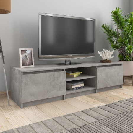 Mobile Porta TV Grigio Cemento 140x40x35,5 cm Legno Multistrato