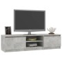 Mobile Porta TV Grigio Cemento 140x40x35,5 cm Legno Multistrato