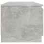 Mobile Porta TV Grigio Cemento 140x40x35,5 cm Legno Multistrato