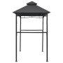 Gazebo per Barbecue 240x150x255 cm Antracite in Acciaio