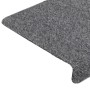 Tappetini Scale Tessuto Agugliato 15 pz 65x21x4cm Grigio Chiaro