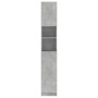 Mobile da Bagno Grigio Cemento 32x25,5x190 cm Legno Multistrato