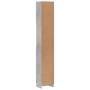 Mobile da Bagno Grigio Cemento 32x25,5x190 cm Legno Multistrato