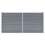 Letto Rialzato Giardino in Acciaio Zincato 160x40x77 cm Grigio