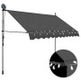 Tenda da Sole Retrattile Manuale con LED 250 cm Antracite