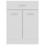 Armadio Inferiore con Cassetto Bianco 60x46x81,5 cm Multistrato