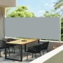 Tenda Laterale Retrattile per Patio 600x160 cm Grigia