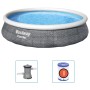 Bestway Set Piscina Gonfiabile Fast con Pompa 396x84 cm