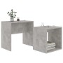 Set Tavolini da Salotto Grigio Cemento 48x30x45 cm Multistrato