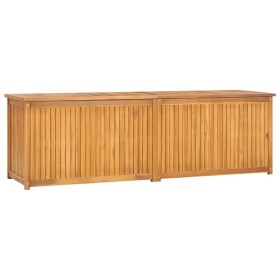 Cassa da Giardino 175x50x55 cm in Legno Massello di Teak