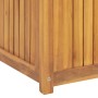 Cassa da Giardino 175x50x55 cm in Legno Massello di Teak