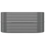 Letto Giardino Acciaio Verniciato a Polvere 152x80x68 cm Grigio