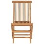 Sedie da Giardino Pieghevoli 2 pz in Legno Massello di Teak
