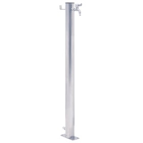 Colonna d'Acqua da Giardino 40 cm Acciaio Inox Rotonda