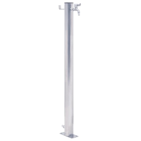 Colonna d'Acqua da Giardino 40 cm Acciaio Inox Rotonda