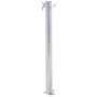 Colonna d'Acqua da Giardino 40 cm Acciaio Inox Rotonda