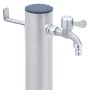 Colonna d'Acqua da Giardino 40 cm Acciaio Inox Rotonda