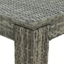 Tavolo da Bar da Giardino Grigio 60,5x60,5x110,5 cm Polyrattan