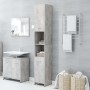 Mobile da Bagno Grigio Cemento 30x30x183,5 cm Legno Multistrato