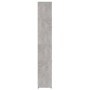 Mobile da Bagno Grigio Cemento 30x30x183,5 cm Legno Multistrato