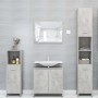 Mobile da Bagno Grigio Cemento 30x30x183,5 cm Legno Multistrato