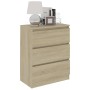 Credenza Rovere Sonoma 60x35x76 cm in Legno Multistrato