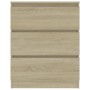 Credenza Rovere Sonoma 60x35x76 cm in Legno Multistrato