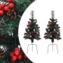 Alberi di Natale Artificiali per Viali 2 pz 76 cm in PVC