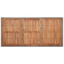 Tavolo Giardino Grigio 190x90x75cm Polyrattan Massello d'Acacia
