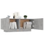 Mobile Porta TV Grigio Cemento 100x35x40 cm Legno Multistrato