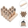 Set di Giochi in Legno Kubb Numerici