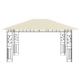 Gazebo con Zanzariera 4x3x2,73 m Crema 180 g/m²