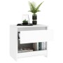 Comodini 2 pz Bianco 40x30x39 cm in Legno Ingegnerizzato