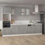 Armadio Inferiore Grigio Cemento 60x46x81,5cm Legno Multistrato