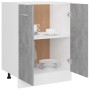 Armadio Inferiore Grigio Cemento 60x46x81,5cm Legno Multistrato