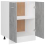 Armadio Inferiore Grigio Cemento 60x46x81,5cm Legno Multistrato