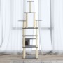 Albero per Gatti con Tiragraffi in Sisal Grigio Chiaro 183 cm