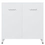 Armadio da Bagno Bianco 60x33x61 cm in Legno Multistrato