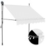 Tenda da Sole Retrattile Manuale con LED 200 cm Crema